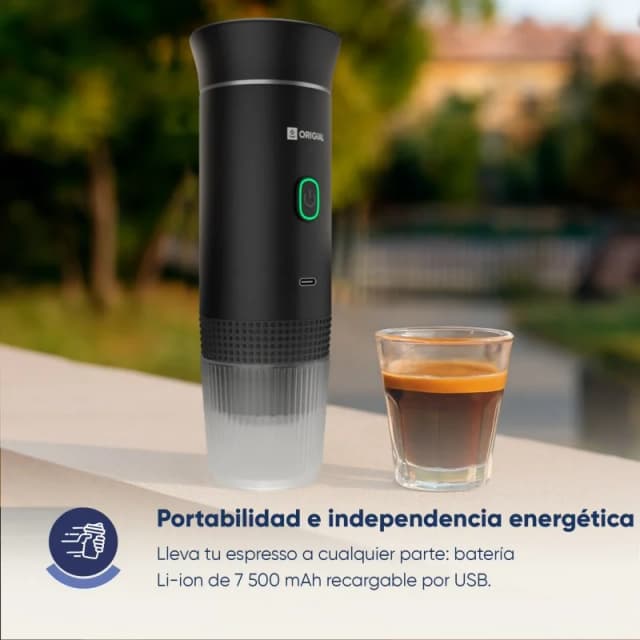 Thumbnail 1 de Origial BARISTAWAY BLACK Cafetera espresso portátil 3 en 1