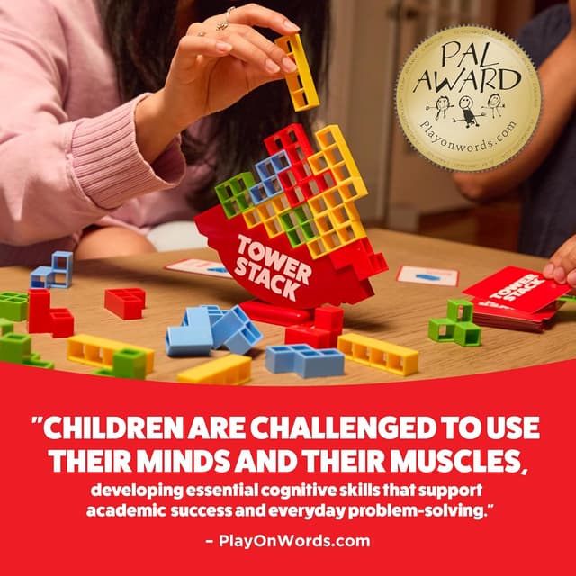 Thumbnail 1 de Relatable Tower Stack stacking game 24 blocks 🎲