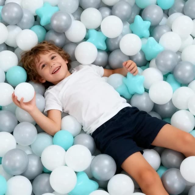 Detalle 2 de GOGOSO Ball Pit Balls for Toddlers Kids – BPA-Free Plastic Play Balls (Pastel, Crush Proof) – 100 Count