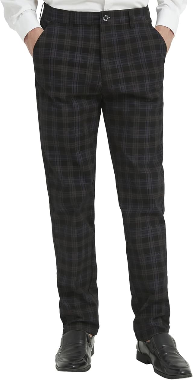 Imagen de Yukirtiq Pantaloni Quadri Uomo Eleganti en OfertitasTOP