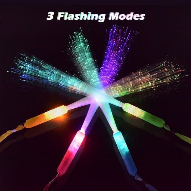 Detalle 2 de Senhui 30 Leuchtstäbe 3‑Modi Blinklicht für Party 🎉