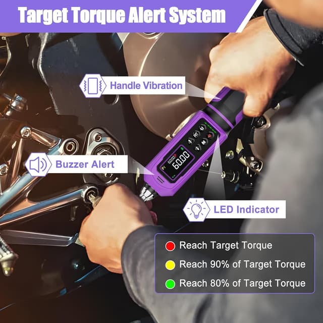 Thumbnail 2 de ANPUDS Clé Dynamométrique Numérique 3/8'' 0,9–60 Nm