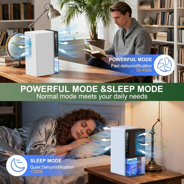 Thumbnail 4 de Deshumidificador 2.8L portátil silencioso