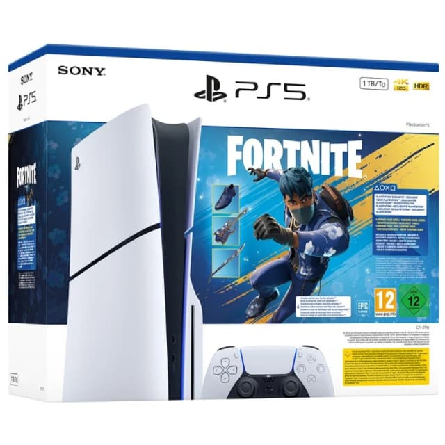 Detalle de Sony PlayStation 5 Slim Chasis E — Fortnite Flowering Chaos