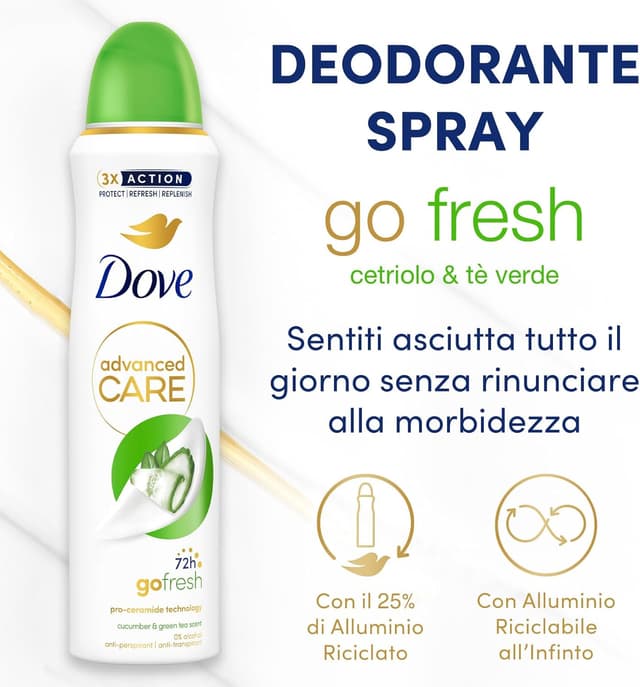 Thumbnail 2 de Dove Deodorante Spray Advanced Care 150 ml x6