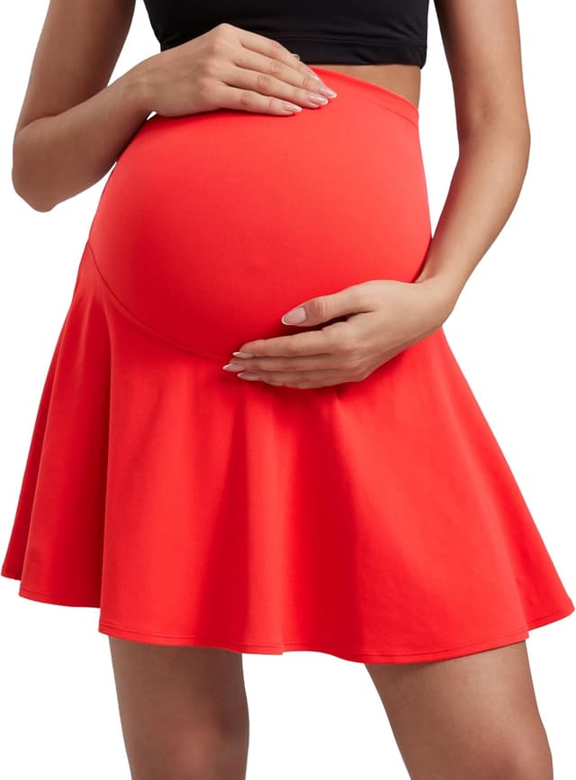 Detalle 1 de CRZ YOGA Butterluxe maternity tennis skirt skorts with pockets