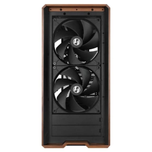 Detalle de Lian-Li Lancool LAN217X Torre ATX con madera