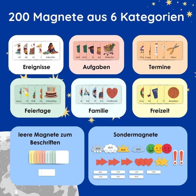 Thumbnail 2 de Rabano Art Wochenplaner 200 Magnete 🗓