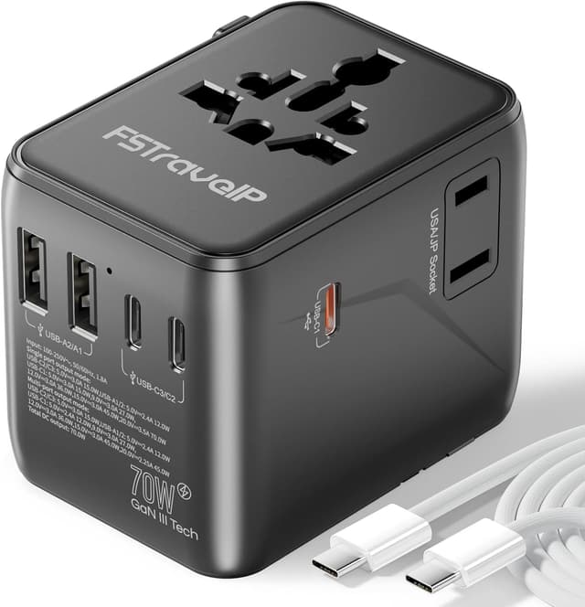 Thumbnail 6 de FSTravelP Universal Plug Adapter 150+ countries 🌍
