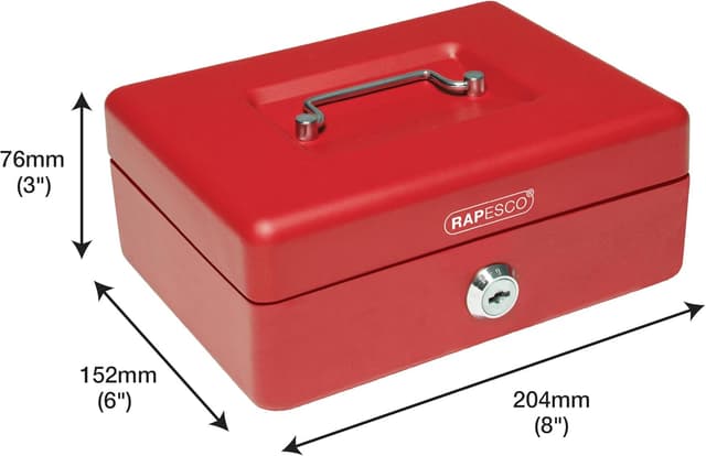 Detalle 2 de Rapesco SB0008R1 Caisse à monnaie 20 cm