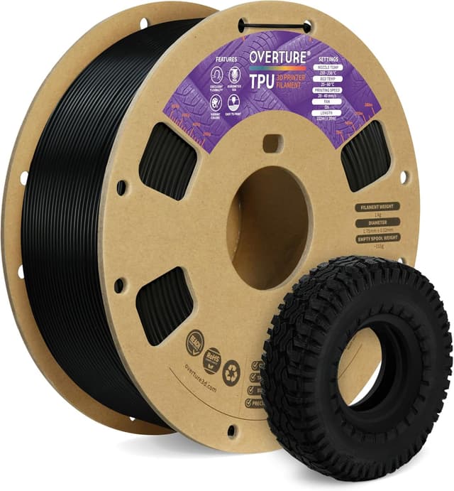 Imagen de OVERTURE TPU Filament 1,75 mm 1 kg en OfertitasTOP