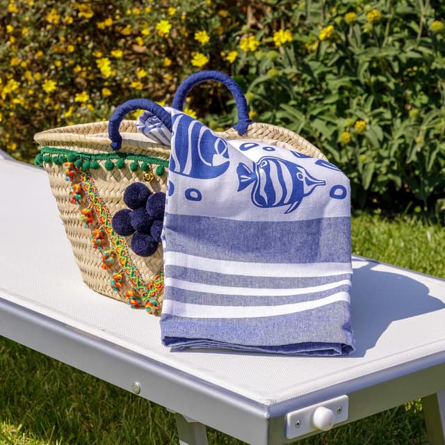 Detalle 1 de Baroni Home telo mare 90x170 cm