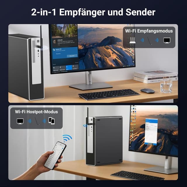 Detalle 2 de UGREEN AX900 WLAN Stick 6dBi