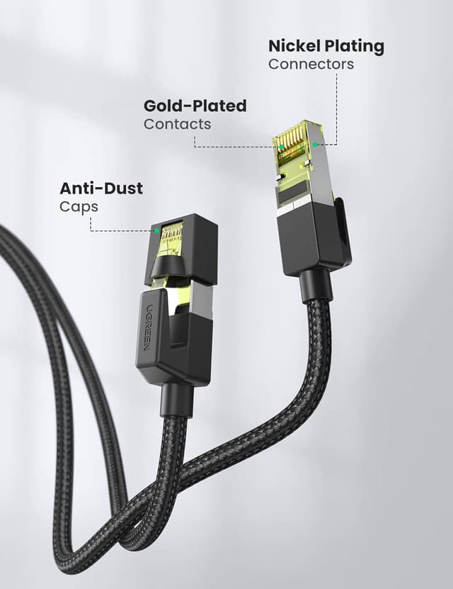 Detalle 2 de UGREEN Cavo Ethernet LAN 10 Gbps 2 m