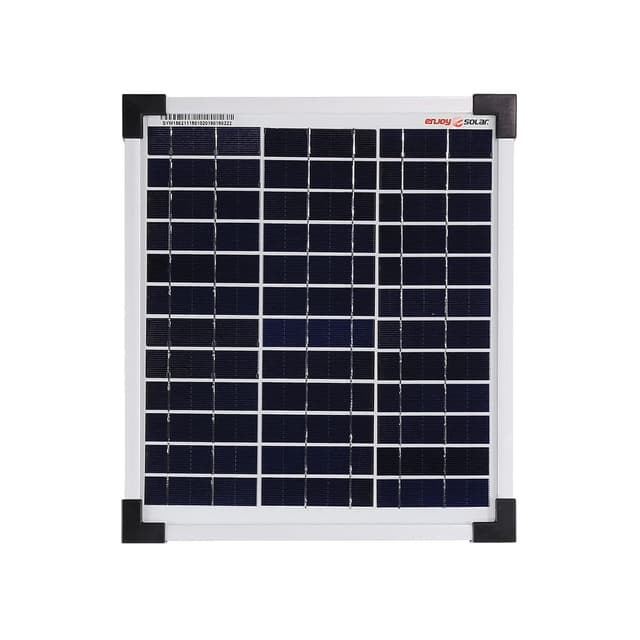 Detalle de Enjoy Solar Poly 10 W 12V pannello solare policristallino per camper, giardino e barche
