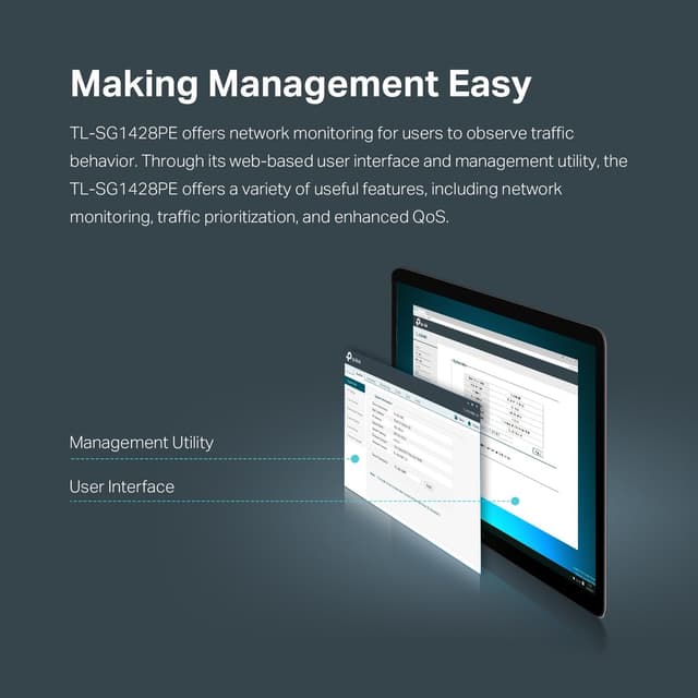 Thumbnail 6 de TP-Link TL-SG1428PE 24-Port Gigabit PoE+ Switch 250W 🖧