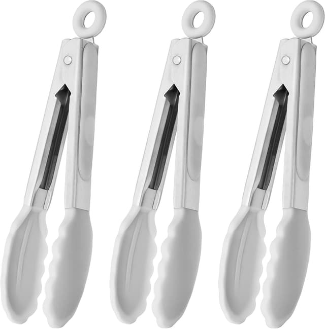 Thumbnail 6 de HINMAY Small Silicone Tongs 7‑Inch set of 3 🍴