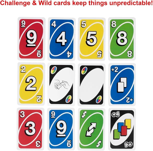 Detalle de UNO Deluxe card game for 2-10 players