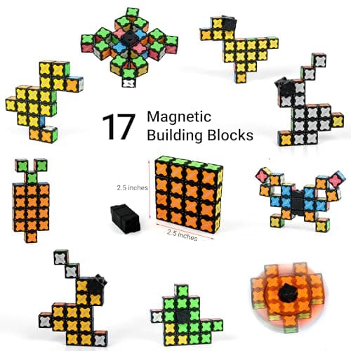 Detalle de TOSY Magnet Fidget Spinner Glow 16 bloques