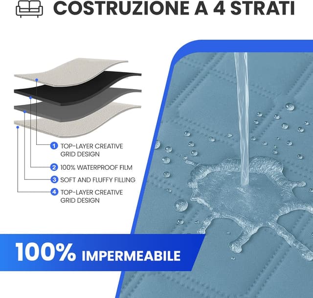 Detalle 2 de Ystyle housse canapé 4 places imperméable