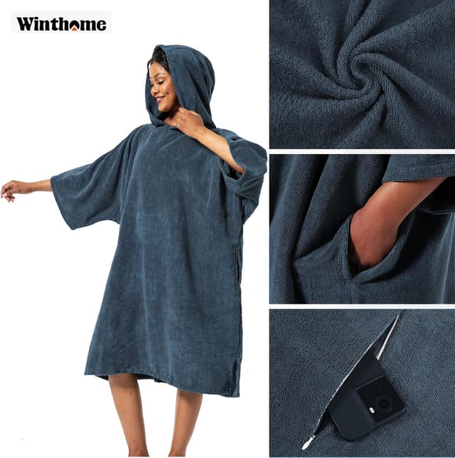 Detalle 1 de Winthome poncho absorbant 180 cm