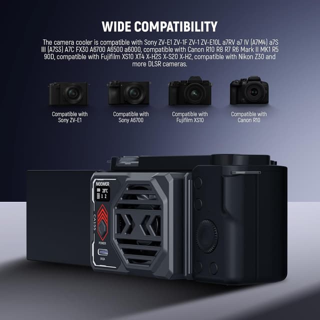 Detalle de NEEWER Basics Ventilateur Caméra Batterie