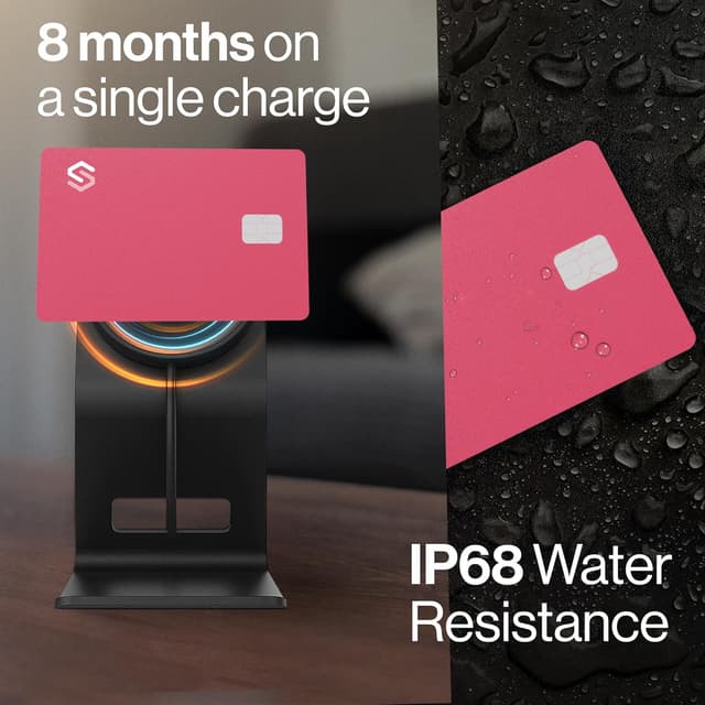 Thumbnail 6 de SPOTMINDERS Apple MFi Certified Credit Card Wallet Tracker PRO (Pink) — iOS Only, Apple Find My