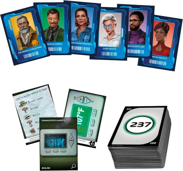 Detalle 2 de Hasbro Gaming Cluedo Escape – Delitto all’Esposizione Universale (gioco da tavolo in stile escape room, 1-6 giocatori)