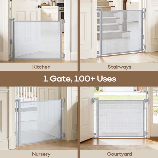 Thumbnail 4 de SPACEANY Retractable Mesh Gate 33.5" tall 🚪