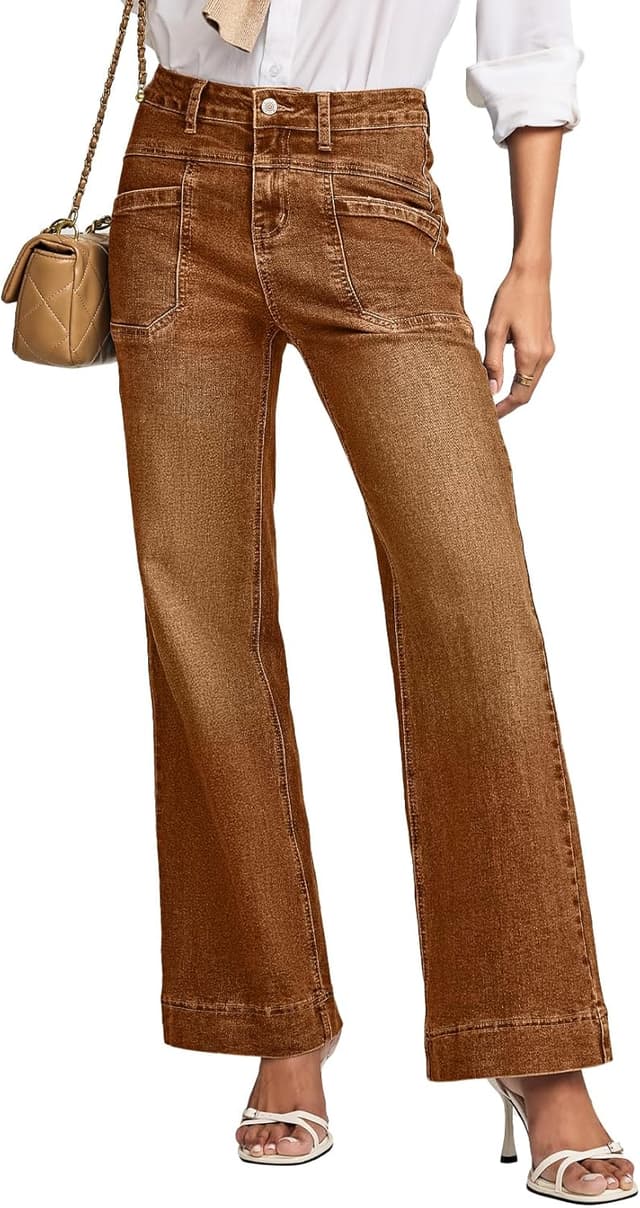 Thumbnail 6 de EVALESS Womens Jeans Wide Leg High-Waisted 2025