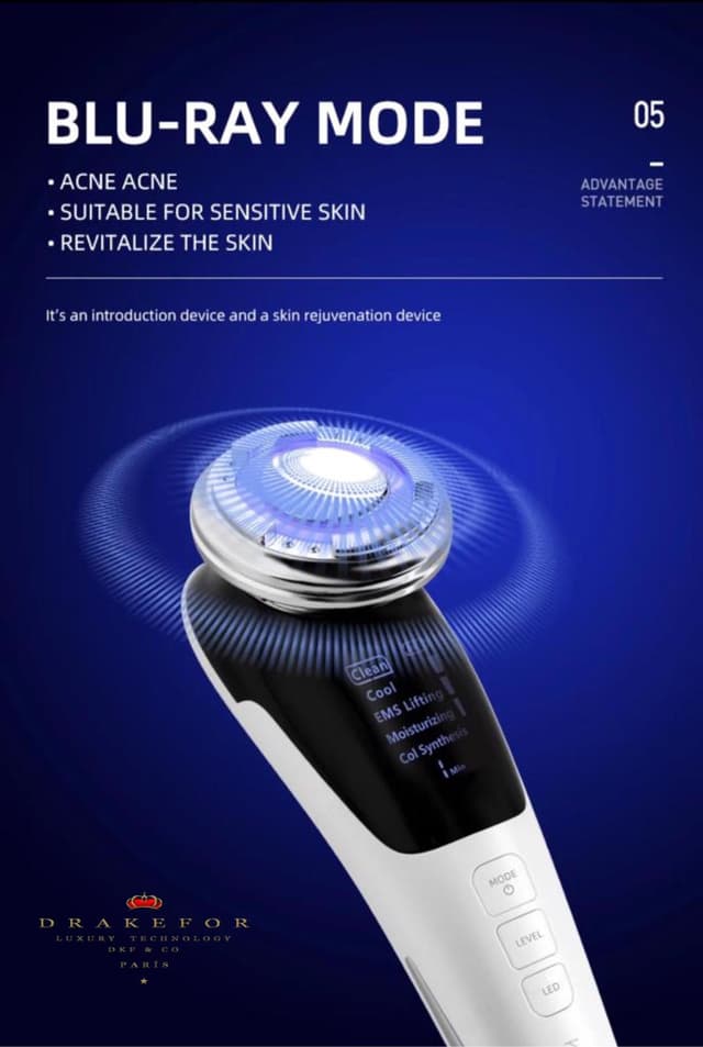 Thumbnail 5 de Drakefor DKF-QLINIQ A: lote de radiofrecuencia facial y corporal de belleza