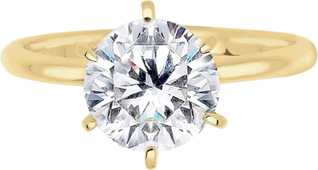 Detalle 2 de Elli PREMIUM Solitär Verlobungsring 375 Gold