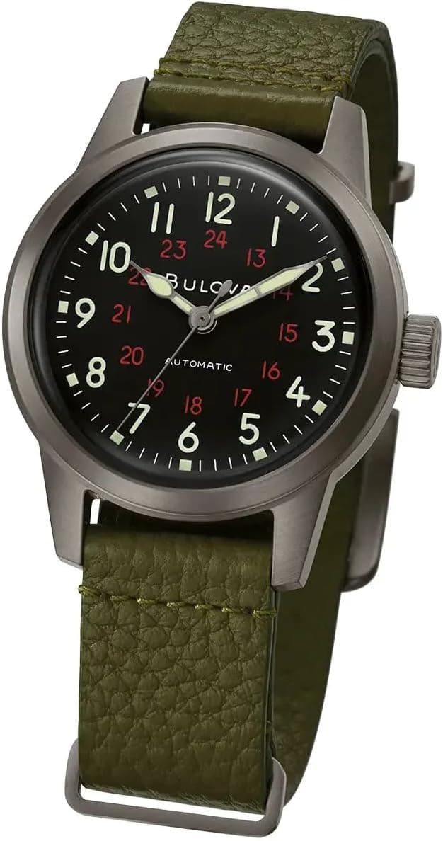 Detalle 2 de Bulova Orologio unisex caqui automatico 38 mm