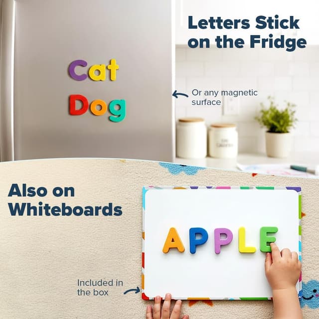 Thumbnail 5 de Magnetic Letters and Numbers 182+81 set