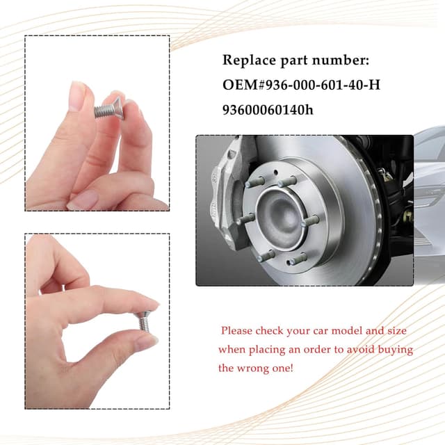 Thumbnail 4 de Honda brake Disc Rotor Screws Kit 4pcs