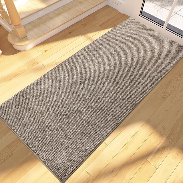 Detalle de FCSDETAIL Dirt Trapper indoor door mat (60 x 210 cm) – machine-washable non-slip entrance rug for hallways and kitchens