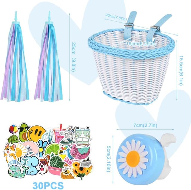 Detalle 2 de Flintronic Kids Bike Basket Handwoven