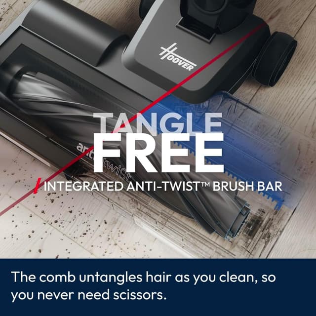 Detalle 2 de Hoover HF1 Max Cordless Vacuum Cleaner Anti Hair Wrap (HF1M10P) – 50‑min runtime, HEPA filter, 3 speeds