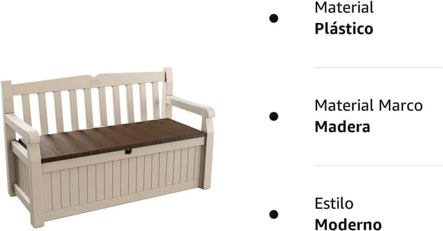 Thumbnail 4 de Keter Eden Bench 265L garden storage bench
