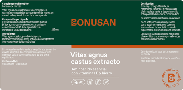 Thumbnail 1 de Bonusan Vitex Agnus Castus 90 cápsulas