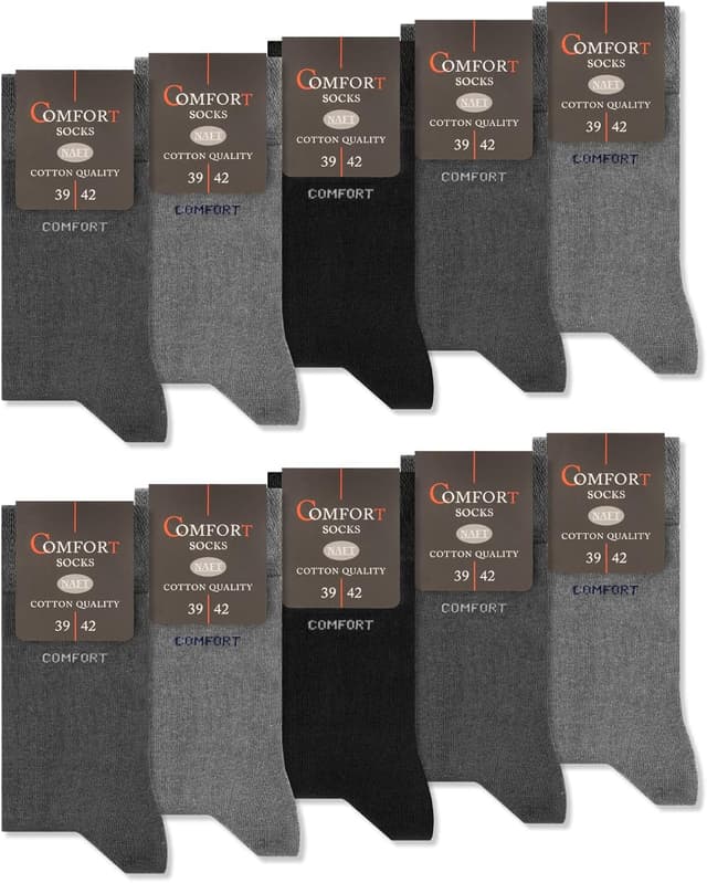 Detalle de sockenkauf24 Comfort Socken 10 Paar ohne Naht