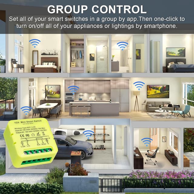 Thumbnail 4 de Interruttore smart WiFi controllo app e vocale