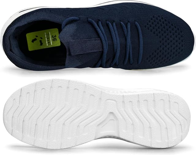 Detalle de Giniros Sneakers donna in maglia traspirante, leggere e comode per running, palestra e uso quotidiano