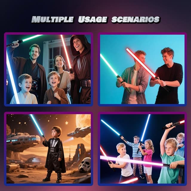 Thumbnail 4 de Lightsaber Toys Rechargeable RGB 16-colour Saber 🪄