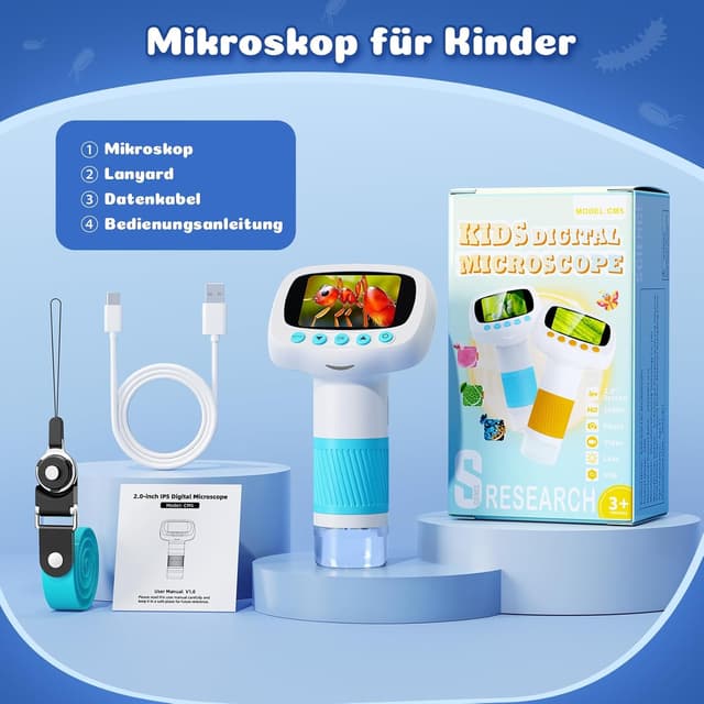 Thumbnail 6 de Leipan Tragbares Kinder Mikroskop 1000x