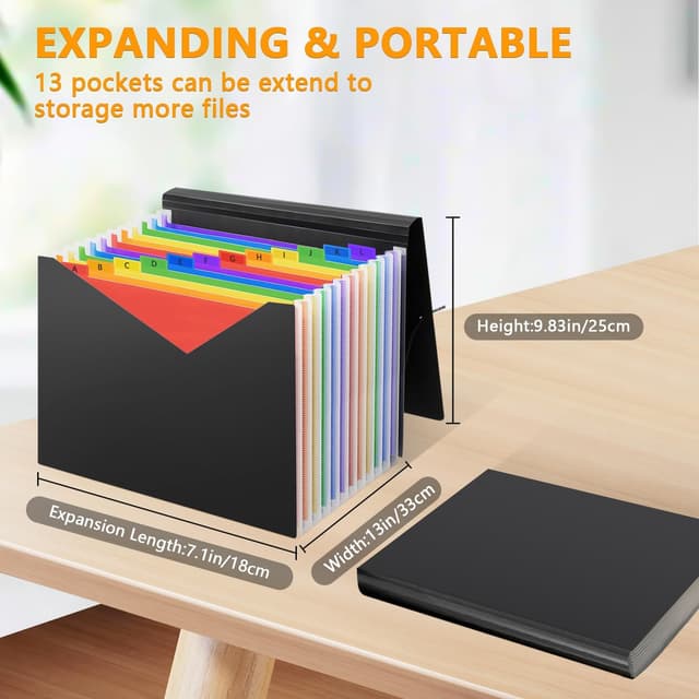 Detalle 1 de Accordion Expanding File Organiser