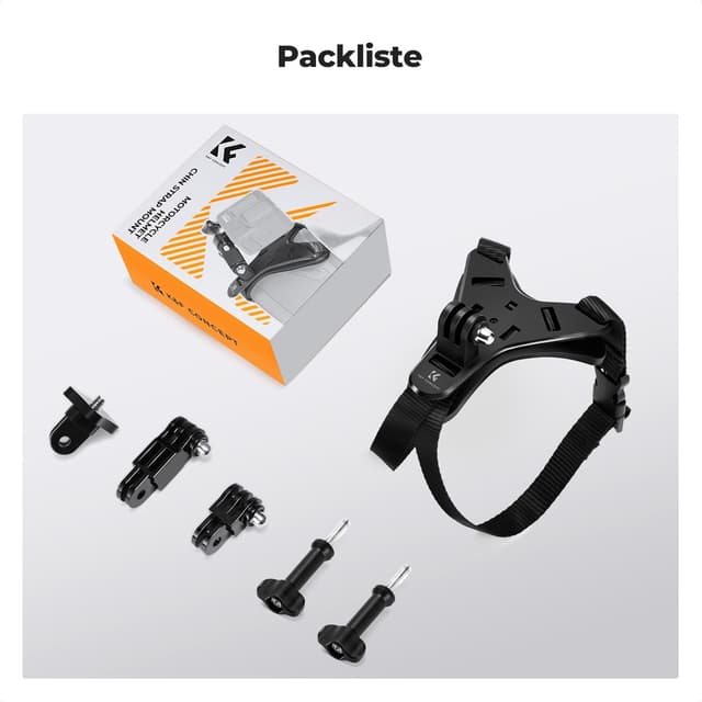 Thumbnail 6 de K&F CONCEPT Kinnriemenhalterung fürs Action-Cam POV am Motorradhelm (u. a. für Osmo 360 & GoPro Hero 13/12/11)