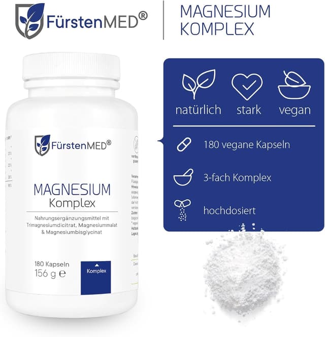 Detalle 2 de FürstenMED 180 Magnesium Komplex Kapseln 180 Stück