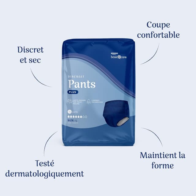 Thumbnail 2 de Amazon Basic Care Culottes Plus Grand protection urinaire