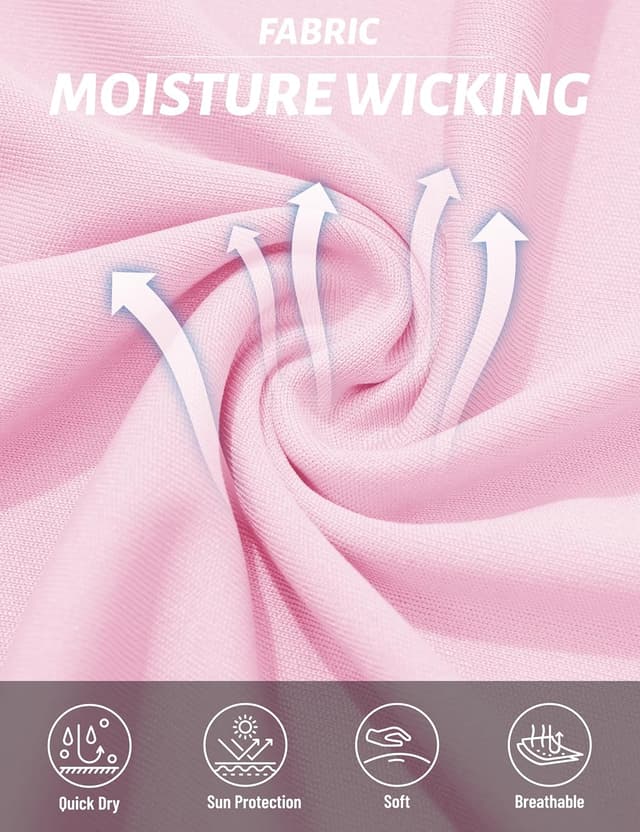 Detalle 2 de TACVASEN women’s short-sleeve outdoor sport T-shirt with quick-dry UV protection (UPF 50+)